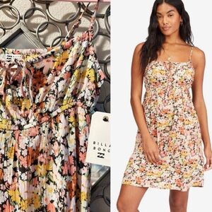 Billabong Feelin Blue Floral Mini Dress